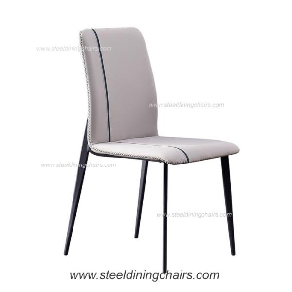 Luxury Minimalist House Iron Back 50cm 90cm Steel Frame Dining Chairs