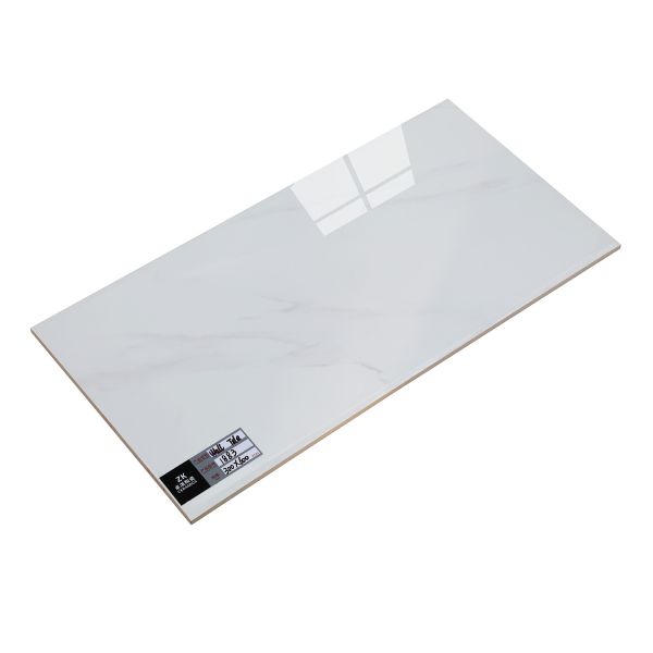 Effets de marbre blanc Carreaux de mur céramique carré vitré poli 30x60 Pour l' hôtel