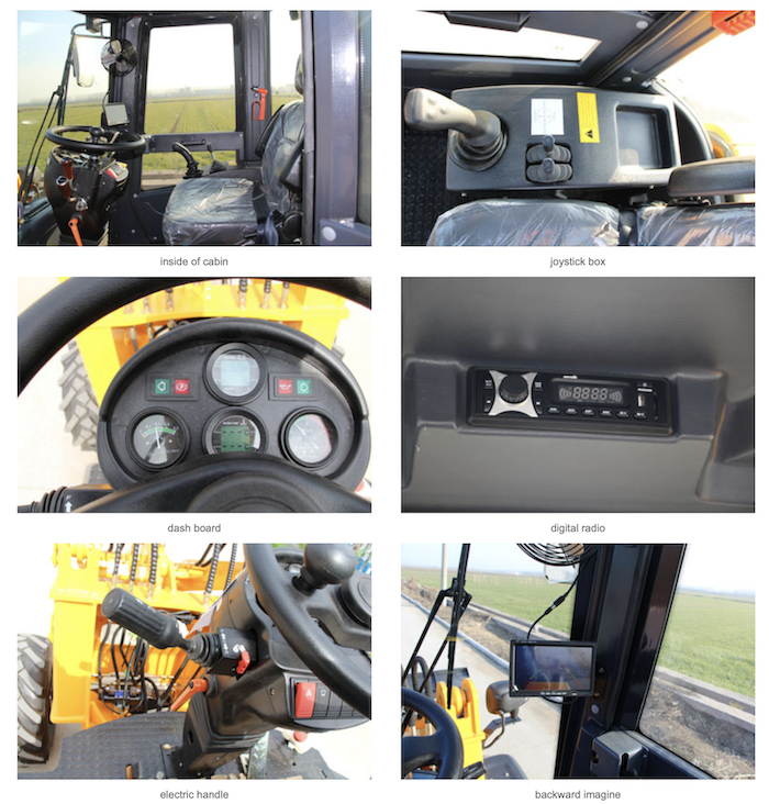 Low Noise GET - KM12 1200KG Heavy Construction Machinery Small Wheel Loader