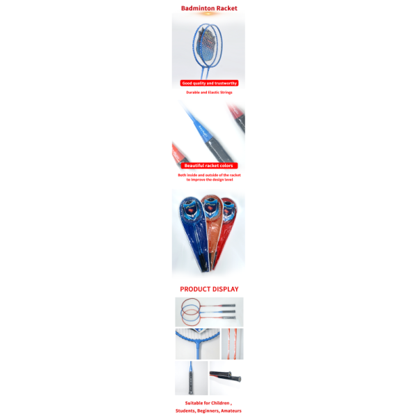 Iron Steel Badminton Racket Set For Indoor Outdoor Play Raqueta De Acero