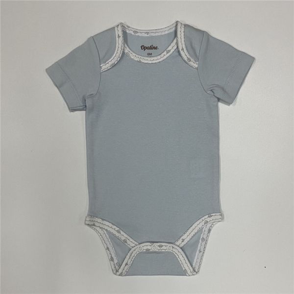 Custom Cotton Baby Bodysuit White Full Print Unisex Long Sleeve Bodysuit With Button