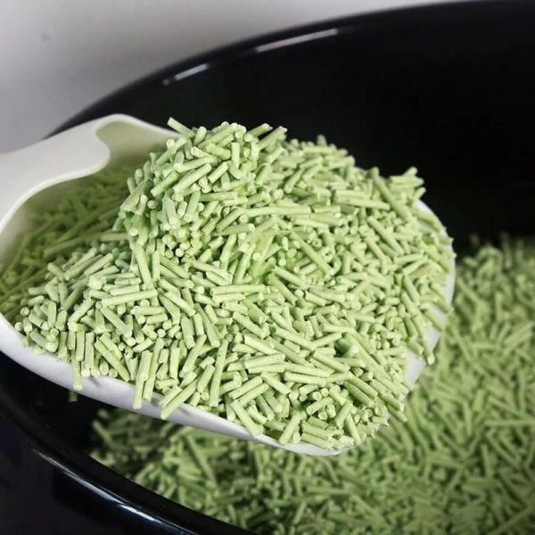Litière pour chat au thé vert respectueuse des toilettes, absorption rapide, FDS (fiche de données de sécurité) - Litière pour chat aux feuilles de thé vert