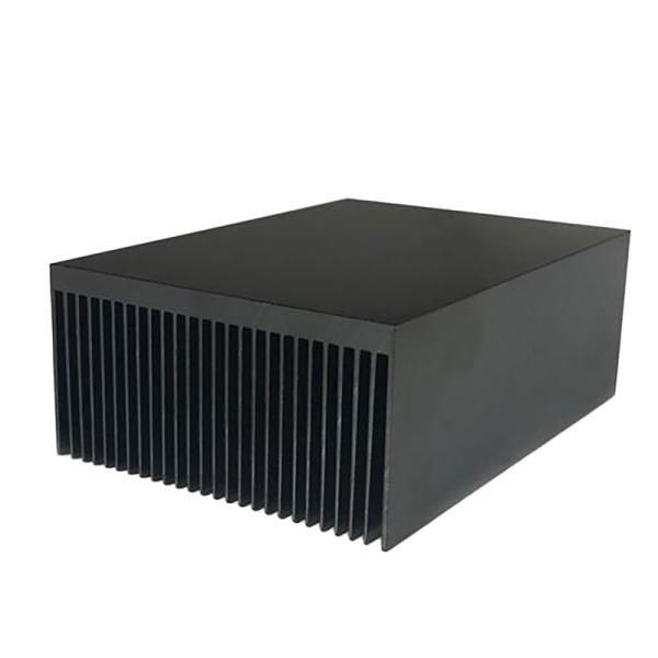150mm black Aluminium Heat Sink Profile Electronic Extruded Heat Sink