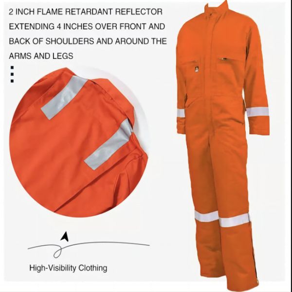 Удобный костюм Coverall безопасности 100% хлопок preshrunk огнезамедлительное для личной защиты