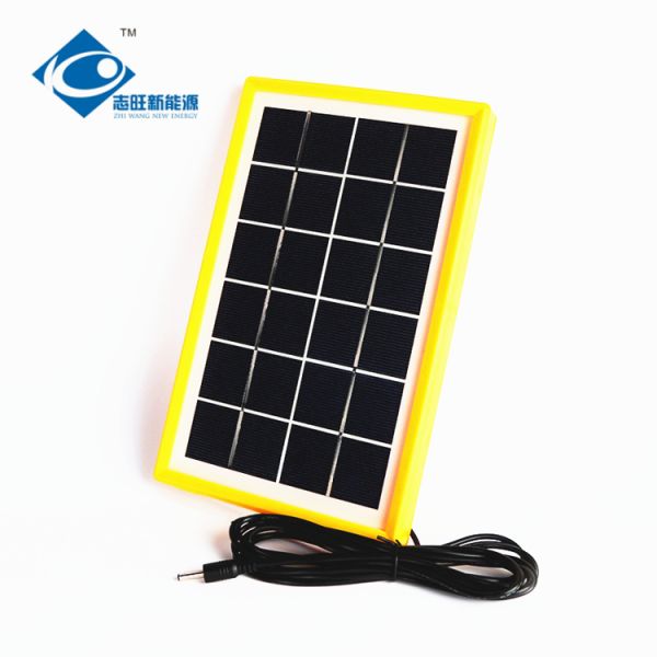 Стекло ZW-3W-6V-2 прокатало прозрачную электростанцию заряжателя батареи 6V панелей солнечных батарей портативную 3 ватта