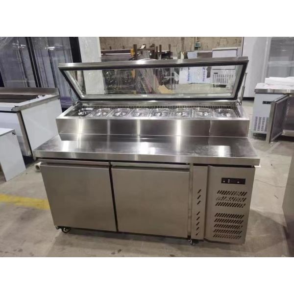 Under Counter Salad Table Commercial Refrigeration Pizza/Sandwich Prep Table