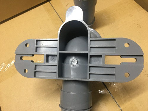 Gray PVC Toilet Siphon Tube , Toilet Drain Fittings Washroom Appliance Connector