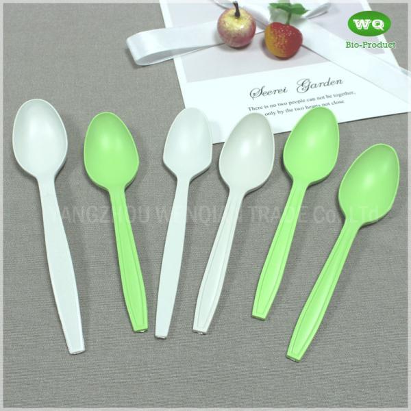 Disposable Bioplastic Spoon Made From Corn Starch-Biodegradable Products Perfect For Your Earth-Friendly Home,Parties