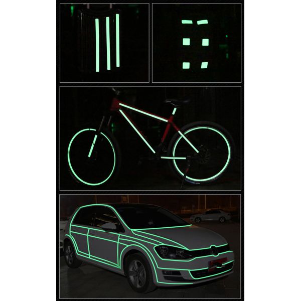 Мостовая отражательной способности анти- фильма ЛЮБИМЦА маркировки зеленого цвета клейкой ленты выскальзывания светящего ретро