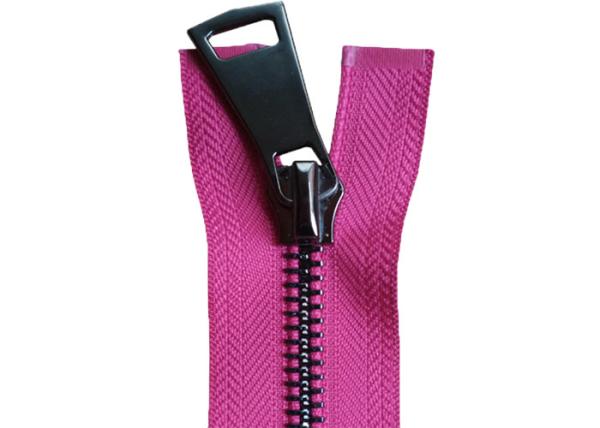 27 Inch Separating Jacket Zipper , Standard Ykk Type Teeth Heavy Duty Open Ended Zips
