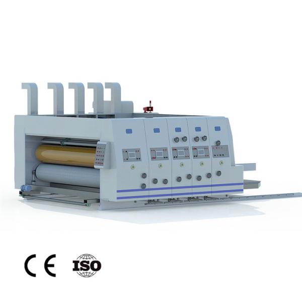Flexo Ink 4 Colors Corrugated Carton Printing Machine Slotting Die Cutting Automatic