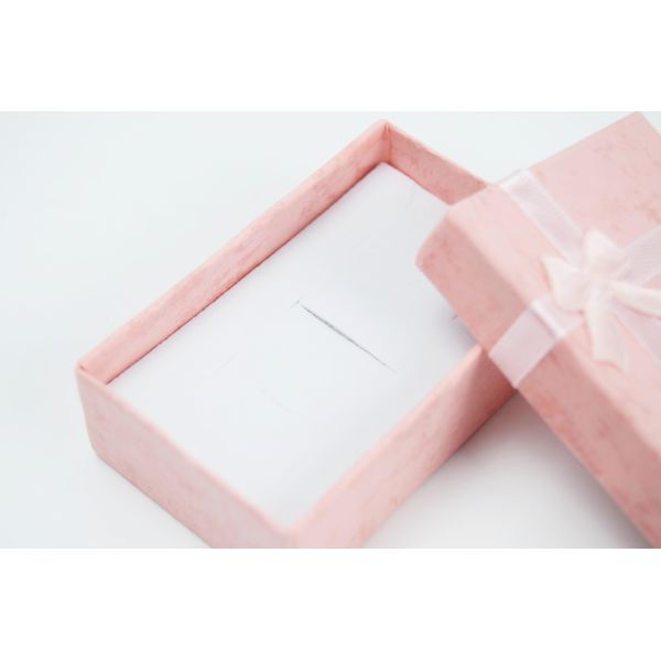 Caja de regalo azul de corte a presión personalizada para joyería