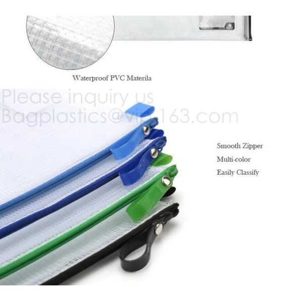 Office Stationery Plastic Pp File Bag A4 Document Pouch B6 Zipper Wholesale File Folder Bag School Stationery Supplies,