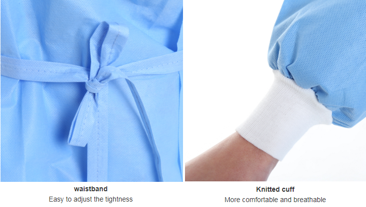 Стерильный не сплетенный устранимым хирургическим тумак связанный костюмом для пользы больницы