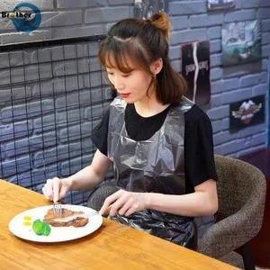 Wholesale Clear Industrial LDPE HDPE Make up Beauty Salon Cheapest Disposable Waterproof PE Plastic Apron