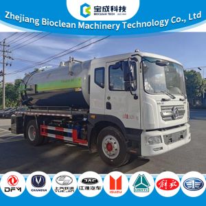 11000L Large Capacity Vacuum Sewage Suction Truck with EU-Standard Engine (336 hp) and 6mm Carbon Steel Tank
