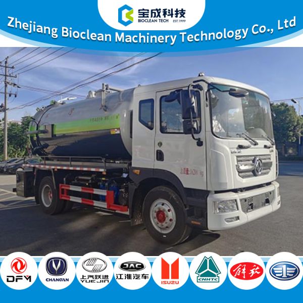 11000L Large Capacity Vacuum Sewage Suction Truck with EU-Standard Engine (336 hp) and 6mm Carbon Steel Tank