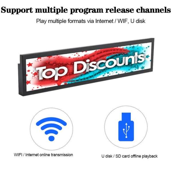 VETO Bar Type Lcd Display Ultra Thin Android Advertising Digital Sigange Screen
