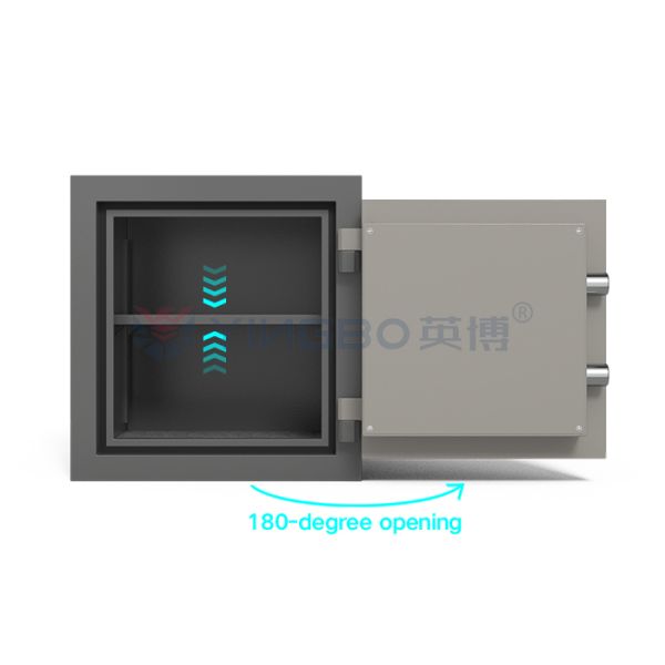 H420mm Caisse de sécurité pour documents, argent, bijoux, coffre-fort à l'épreuve du feu, en acier massif