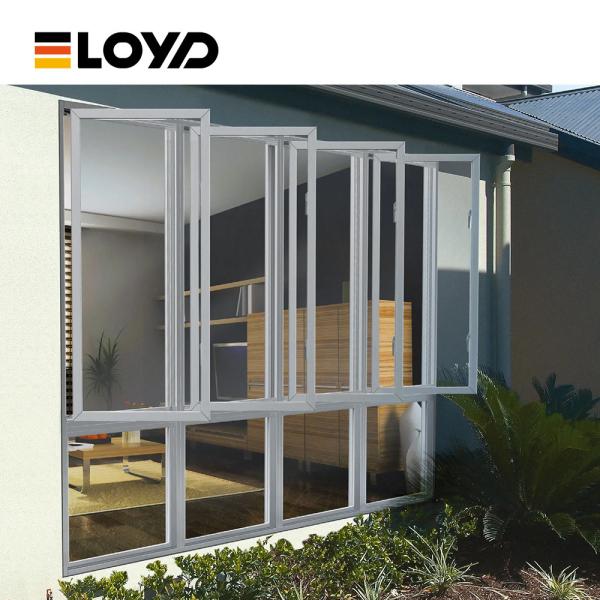 Ventana de aluminio de marco delgado para casas contemporáneas