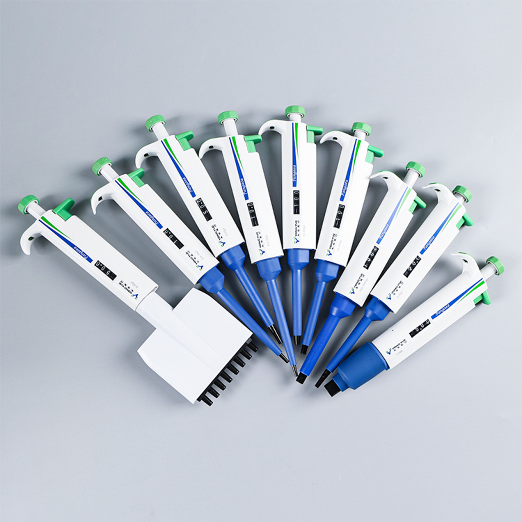 Lab Single Channel, 8 Channel, 12 Channel Pipettes For Various Brands Of Suction Tips Лабораторные одноканальные 8-канальные 12-канальные пипетки для различных всасывающих наконечников Оборудование для обработки жидкостей