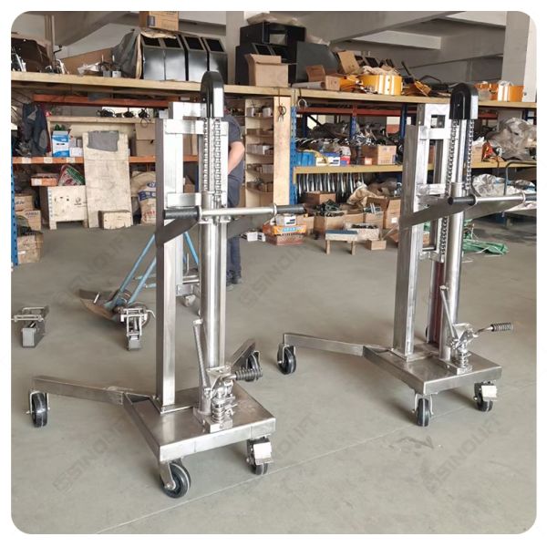 DTF450S Stainless Steel Hydraulic Drum Truck