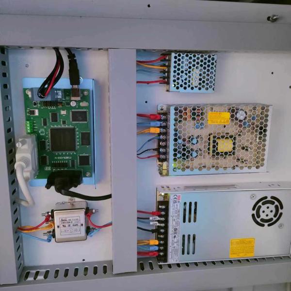20W 30W 50W 100W Automatic Cabinet Fiber Laser Marking Engraving Machine With Conveyor Belt