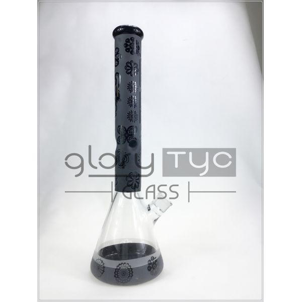 Beaker Water Pipes Glass Bongs 18 Inches Borosilicate Percolator Bubbler Pipe