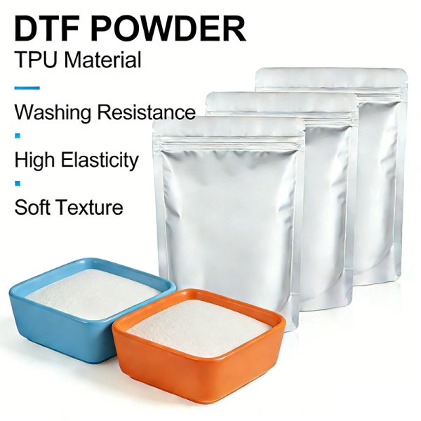 Wholesale DTF Hot Melt TPU Adhesive Powder Premium Printing Consumables Excellent Binding Force Flexible Washable Powder for Mass Production Printing