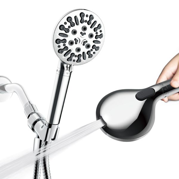 Filtered Shower Head for High Pressure Water Handheld in Modern Bathroom Design Style
