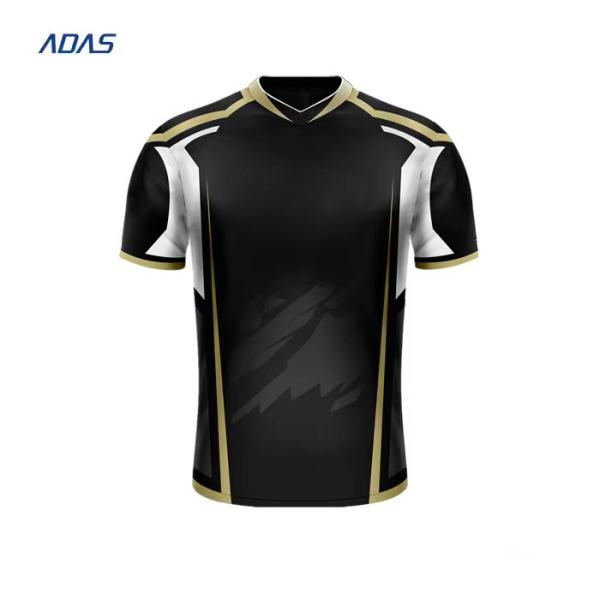 Custom Sublimation Transfer Print Esports Team Jersey Gaming Shirt Wear Dyed Fabric
