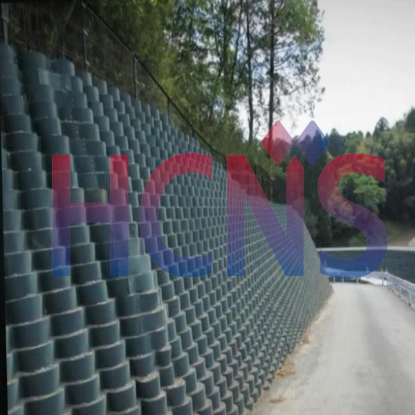 Geocelda soldada de 100 mm de altura y 660 mm para la construcción rentable de muros MSE, muro de contención, estándar de alta calidad para proyectos en Dubái