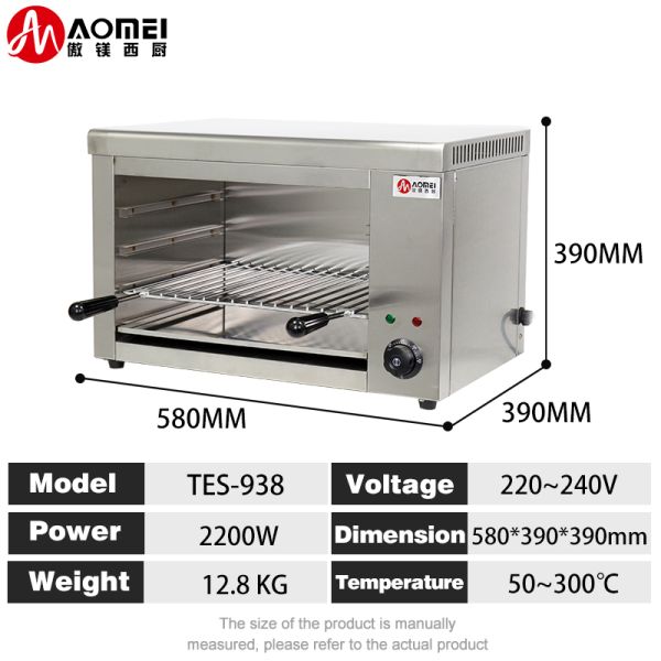 Long Life Life Equipamento de cozinha Salamandra Grill para no mercado comercial