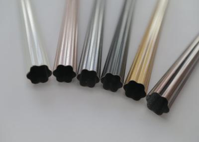 Medidores romanos reforçados do metal os 5 galvanizaram a cortina Rod da tubulação