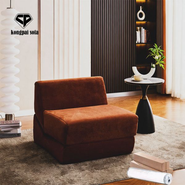 Modern Square Sectional Sofa Apartment Living Room Bedroom Recliner Sofa Bed Furniture Vacuum Compressed Modular Packing