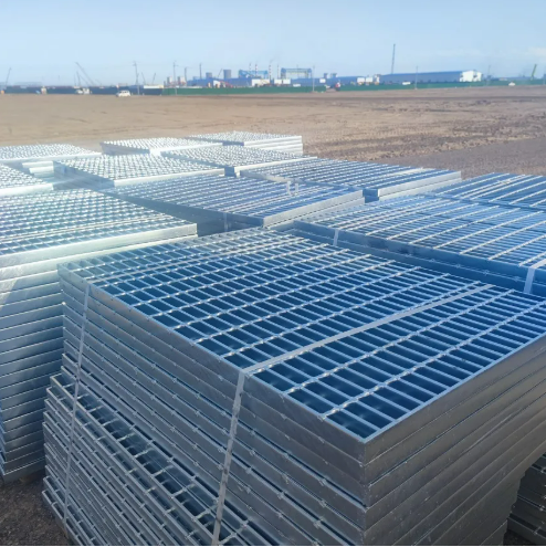 Iron Square Grid Machine Forge Welding Galvanized Steel Stair Treads and Steel Grating Stairs