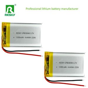 3.7V 1200mAh Low Discharge Rate Lithium Polymer Battery LiPo Rechargeable Battery for GPS Locator