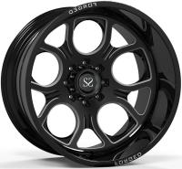 Off Road 4x4 roule 20x10 20x12 les jantes profondes de plat de noir du lustre 24x12 et 24x14 de 20x14