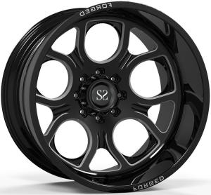 Off Road 4x4 Wheels 20x10 20x12 20x14 24x12 and 24x14 Gloss Black Deep Dish Rims