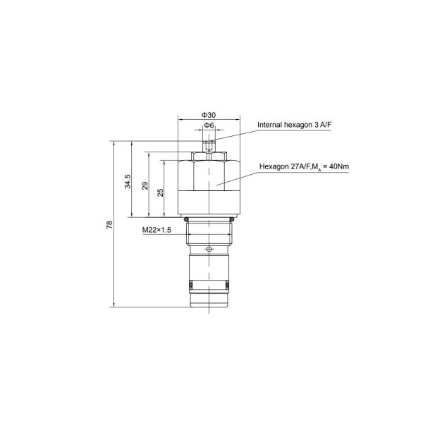 Hydraulic Cylinder  Cartridge Flow Control Valve In Pneumatic System 32 L/min