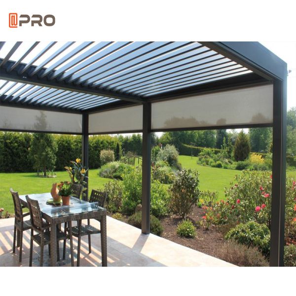 Fully Automatic Bioclimatic Louvered Modern Aluminium Pergola Outdoor Gazebo