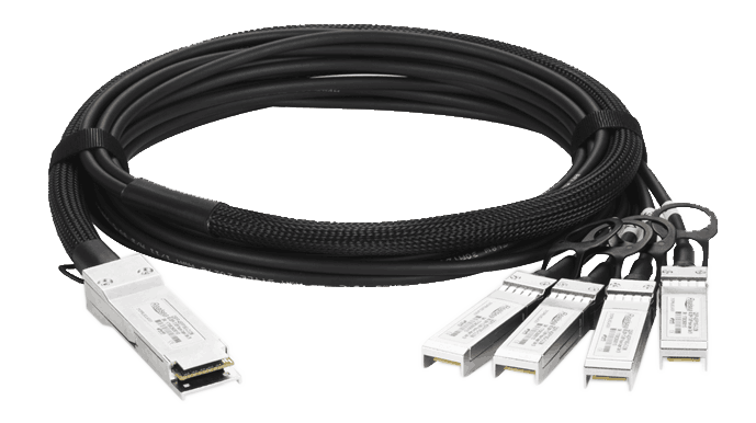 100G QSFP28 To 4x25G SFP28 DAC Twinax Cable Direct Attach Copper Material Compatible With Cisco