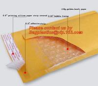 Annonces écologiques de papier d'emballage les poly noircissent le sac d'enveloppe de bulle pour embarquer avec la coutume, les annonces P de bulle de sacs d'enveloppe