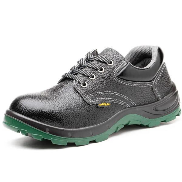 Microfiber Industrial Safety Shoes Iron Toe Black Pu Boots Unisex