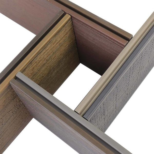 UV-Stable Exterior Solid Waterproof Wooden High Strength CE Certified WPC Wood Plastic Composite Decking Of Double Colors