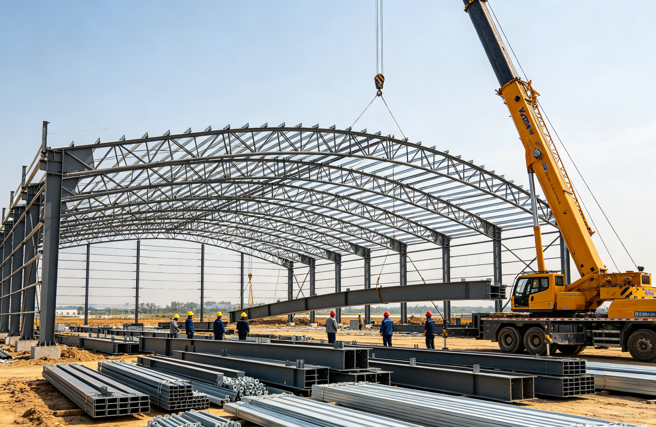 Aircraft-Specific Custom Engineering Steel Structure Hangar Prefabricated For Airplane Maintenance Storage