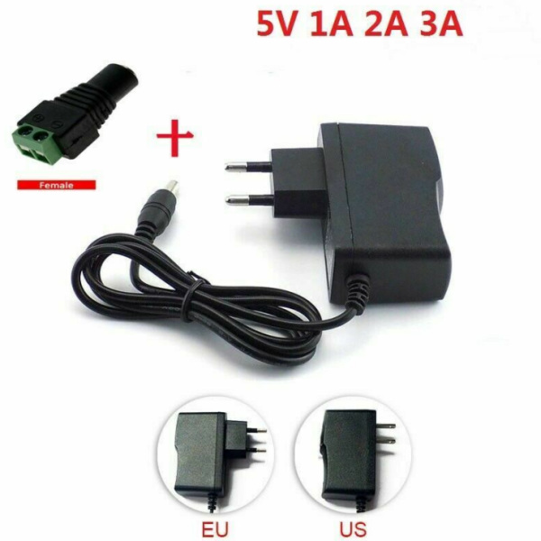 Universal 5V DC 5V 1.5A 5V 2A Power Adapter for AC100-240V C-Power and Constant Voltage