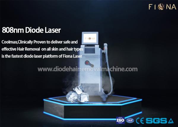 Professional Diode Laser Hair Removal Machine High Average Power For Clinc / Salon