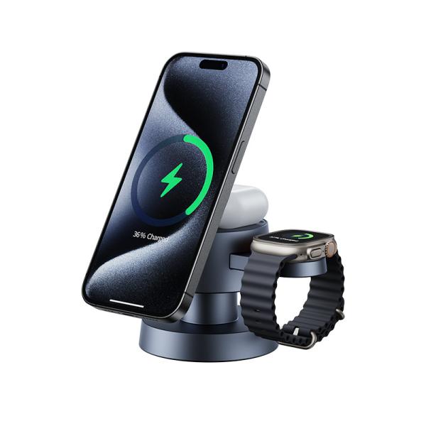 Chargeur sans fil portable 4 en 1 pour les appareils sans effort