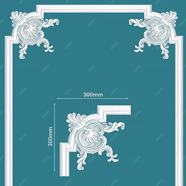 GD-85010 Safety Polyurethane Foam Flat Mould-Proof House Renovation Ceiling Tiles For Villa